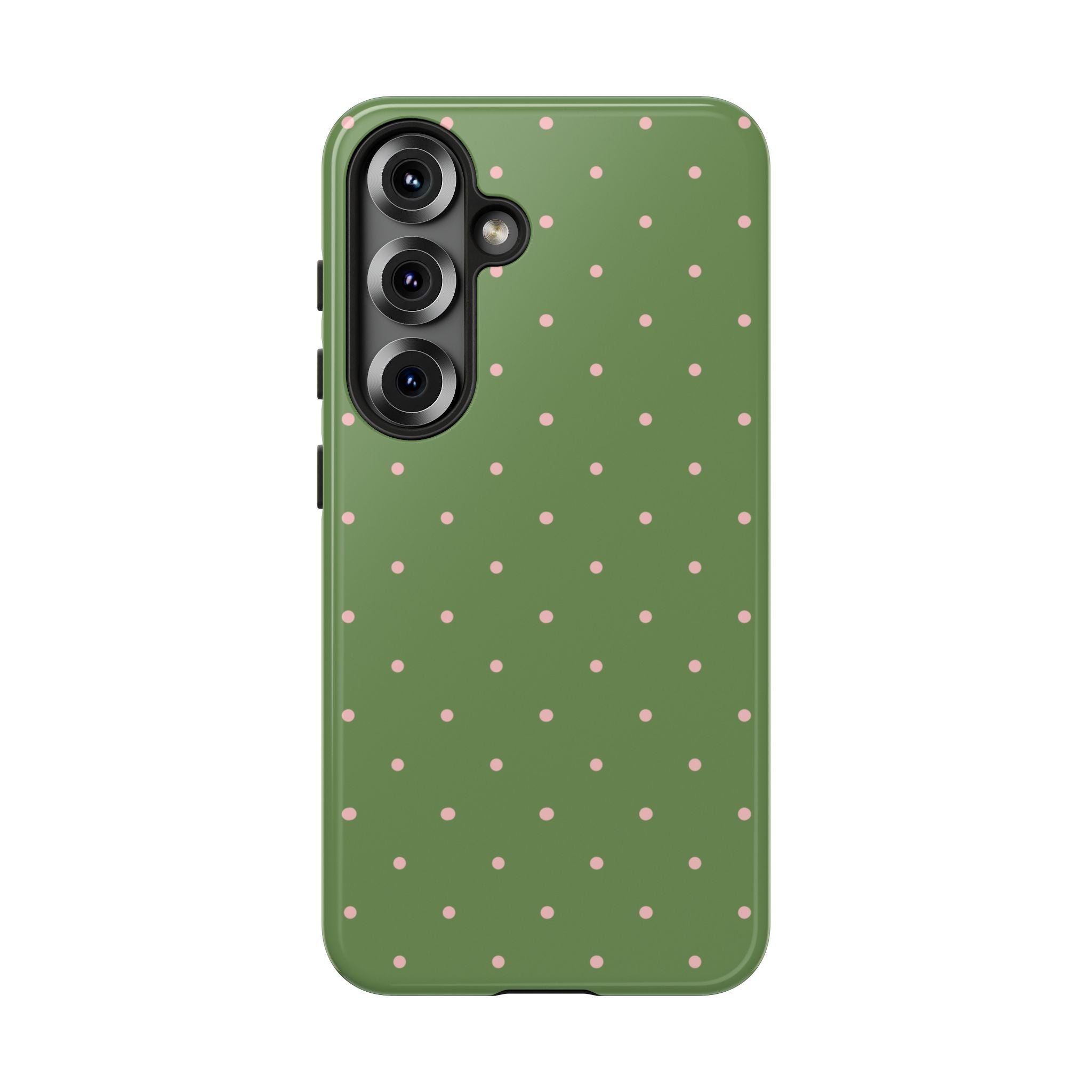 Matcha Green & Pink Polka Dot Phone Case