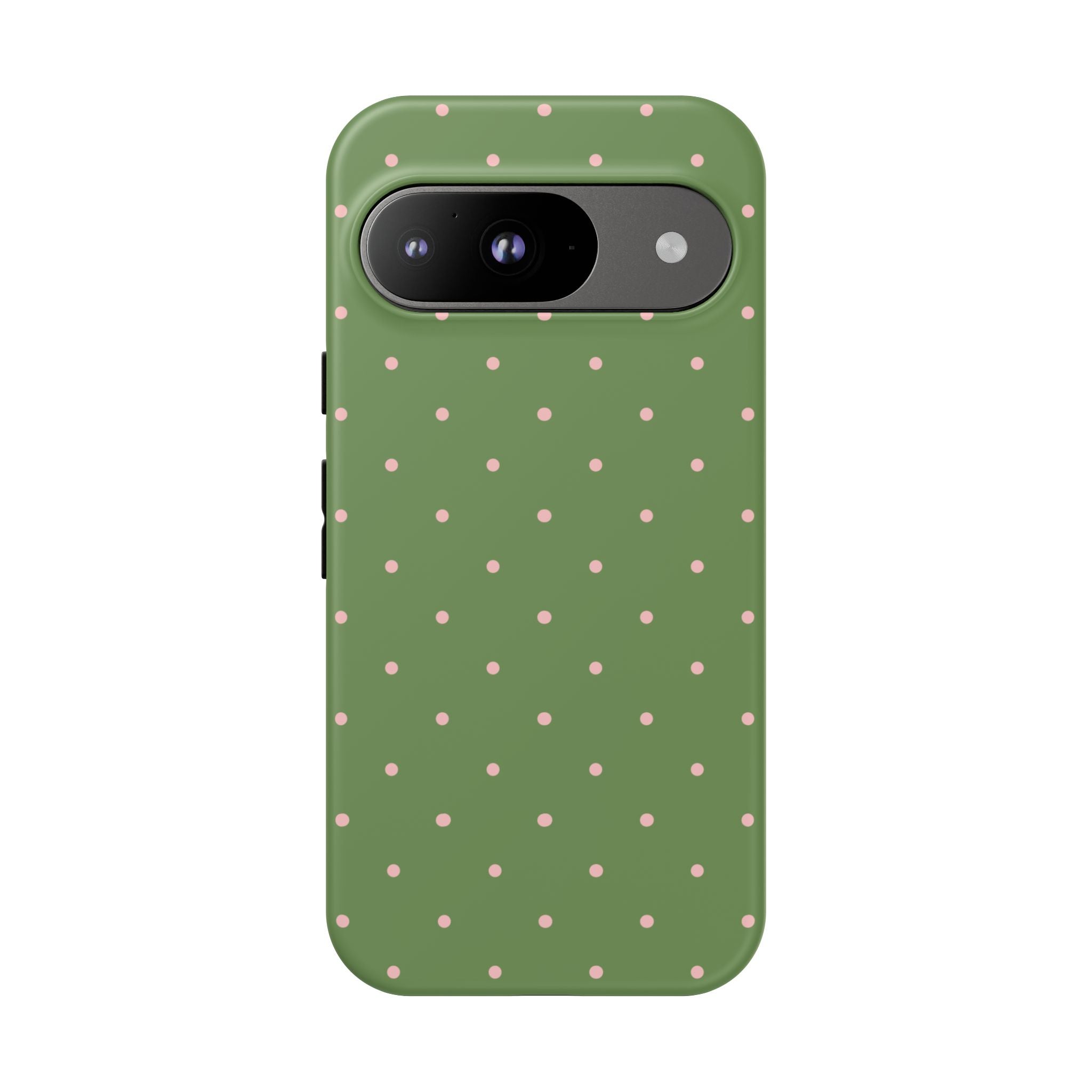 Matcha Green & Pink Polka Dot Phone Case