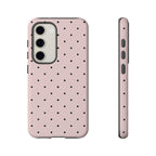 Baby Pink & Black Polka Dot Phone Case