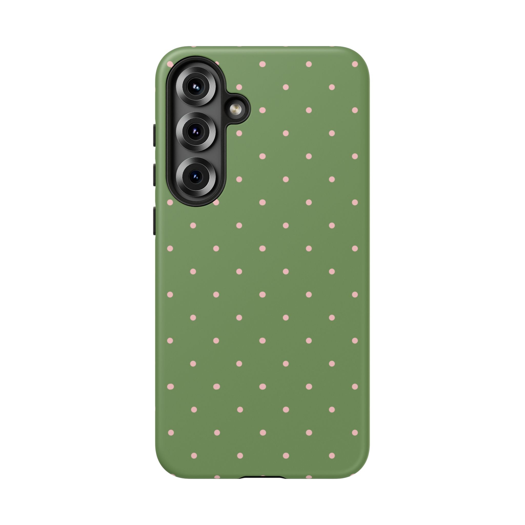 Matcha Green & Pink Polka Dot Phone Case