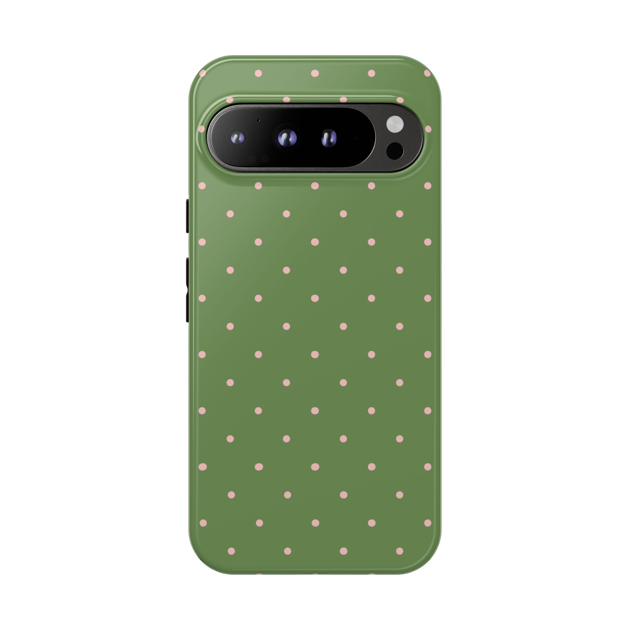 Matcha Green & Pink Polka Dot Phone Case