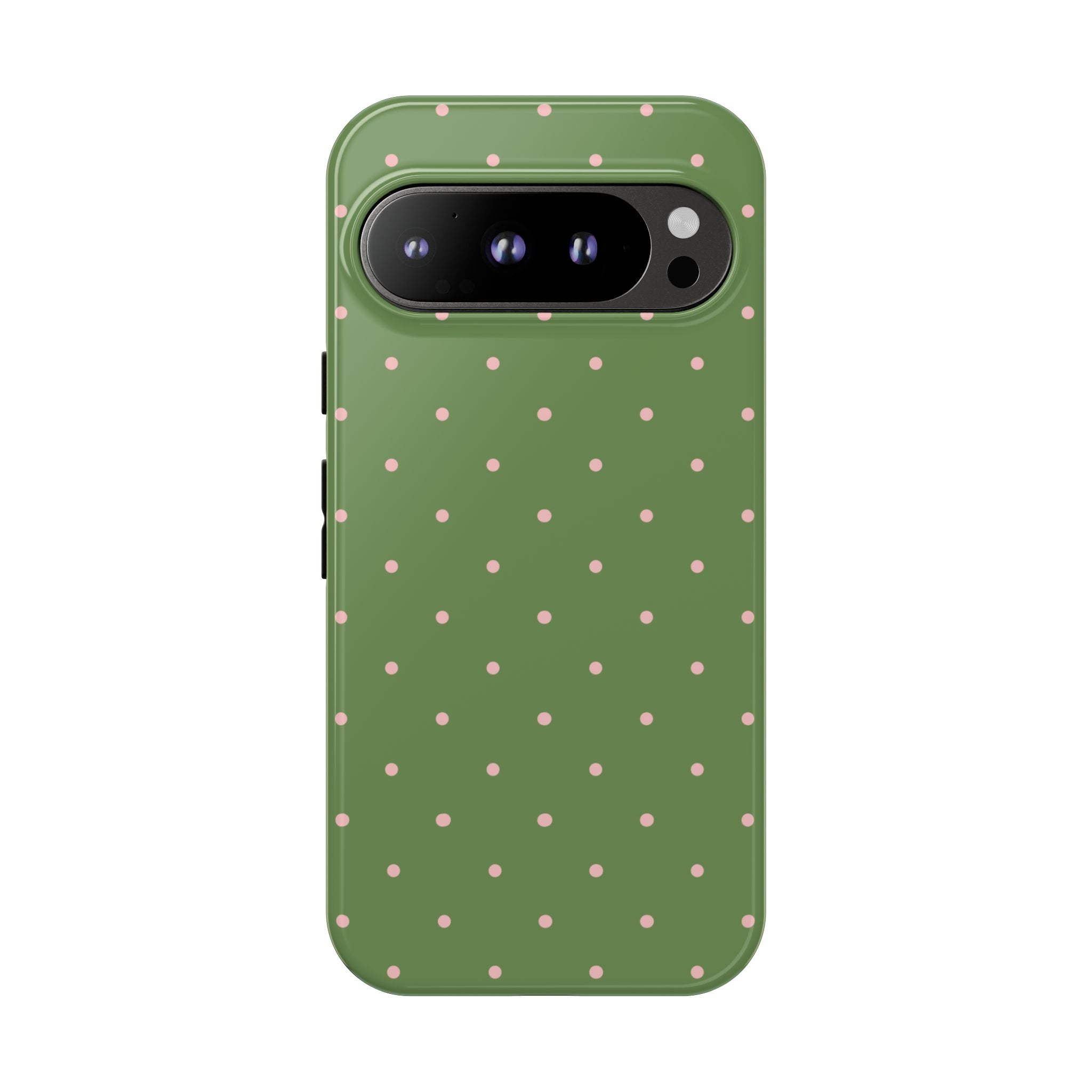 Matcha Green & Pink Polka Dot Phone Case