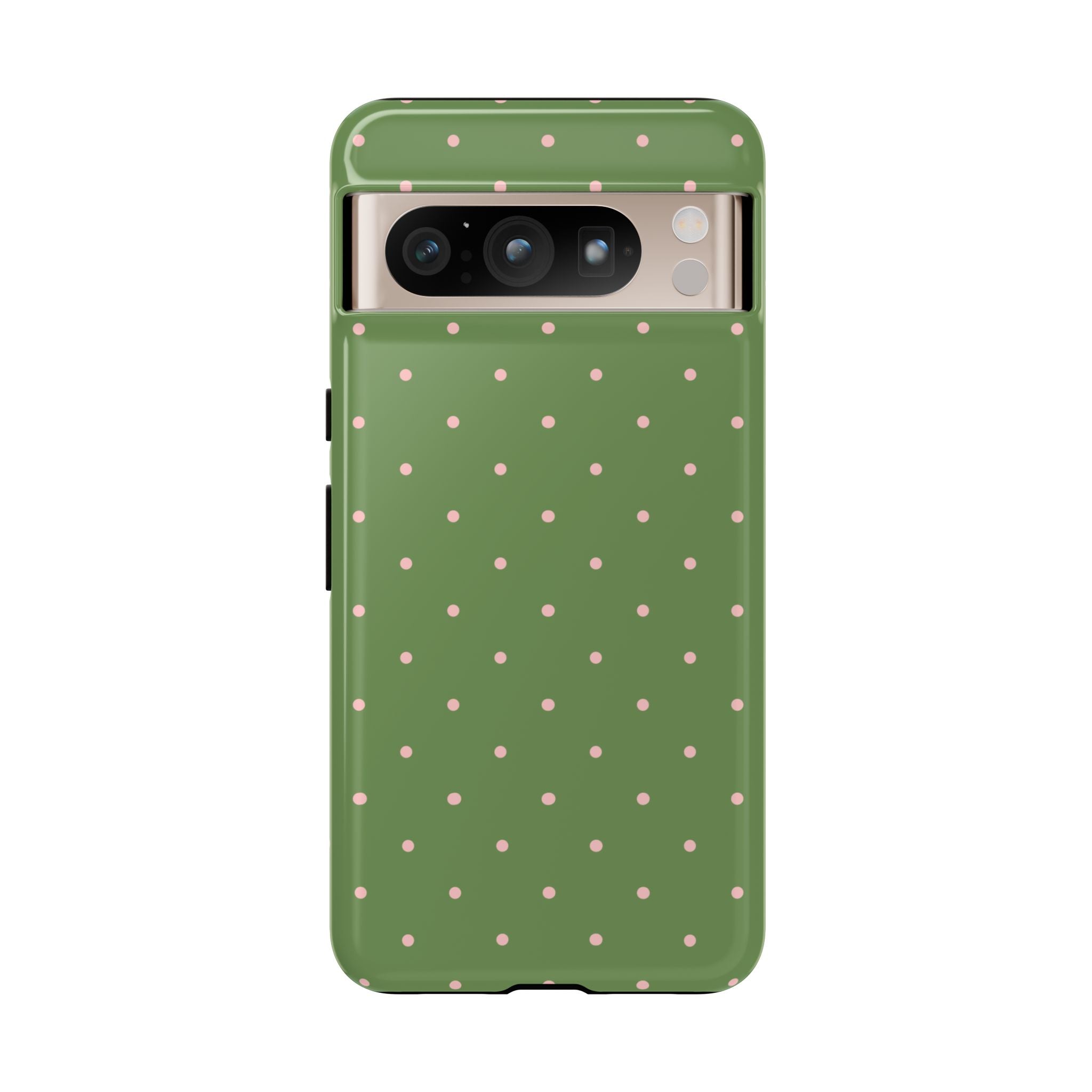 Matcha Green & Pink Polka Dot Phone Case