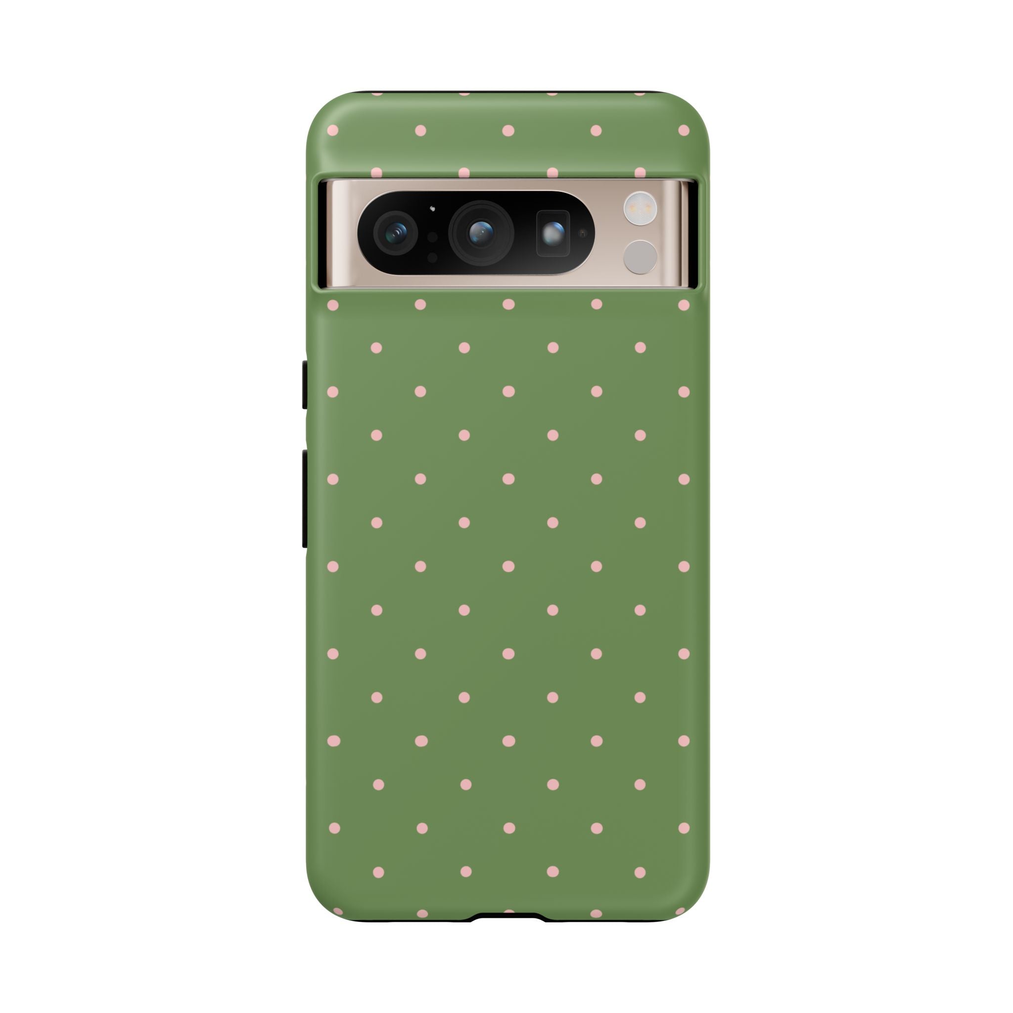 Matcha Green & Pink Polka Dot Phone Case