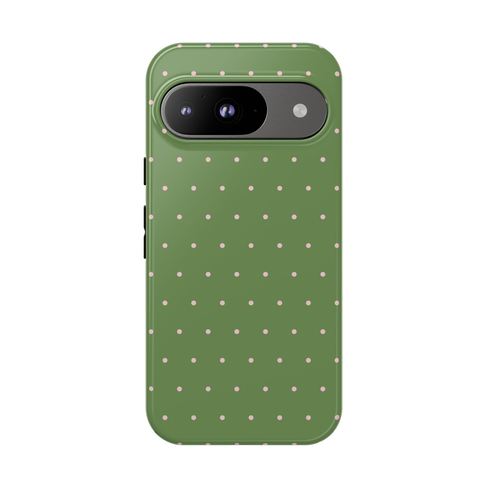 Matcha Green & Pink Polka Dot Phone Case