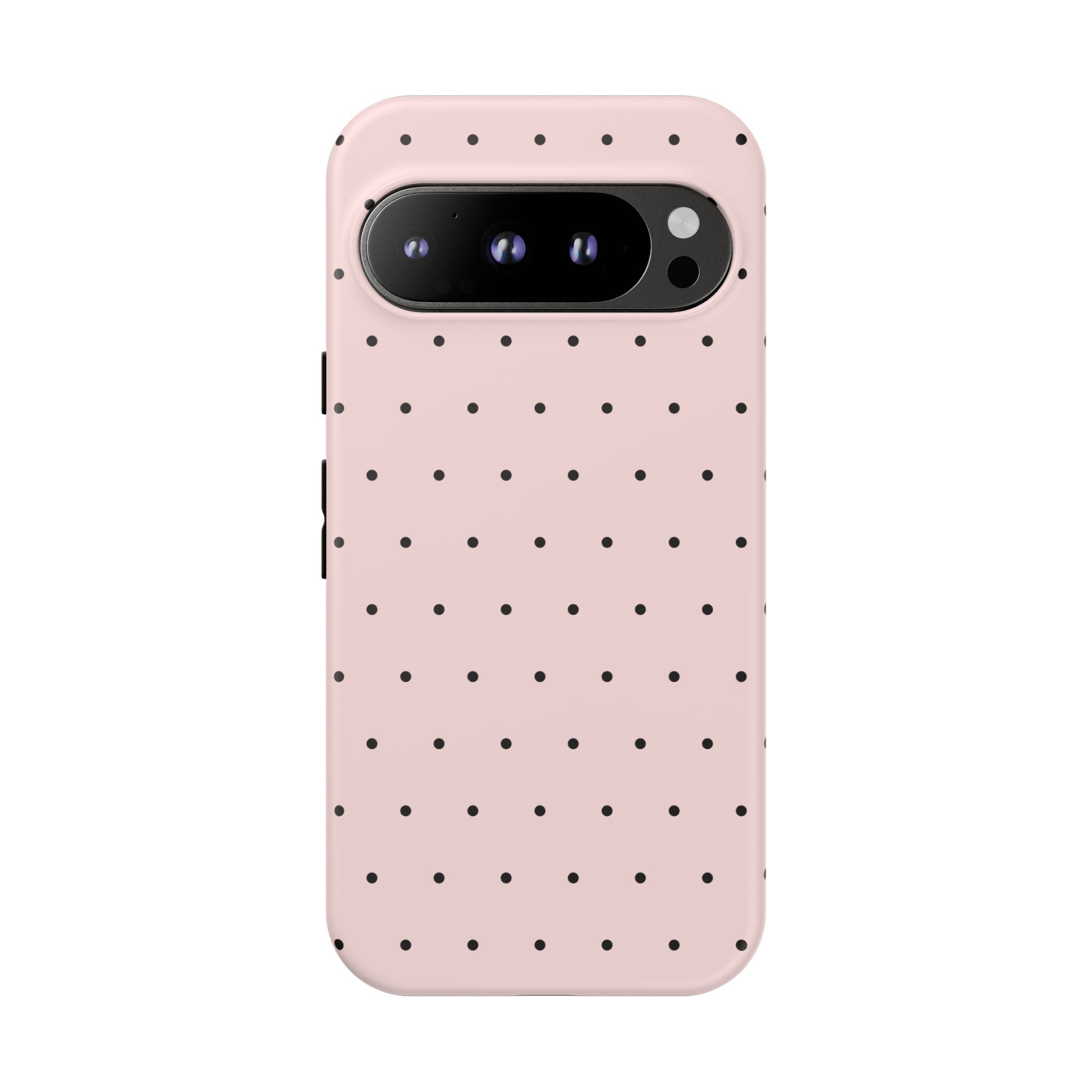 Baby Pink & Black Polka Dot Phone Case