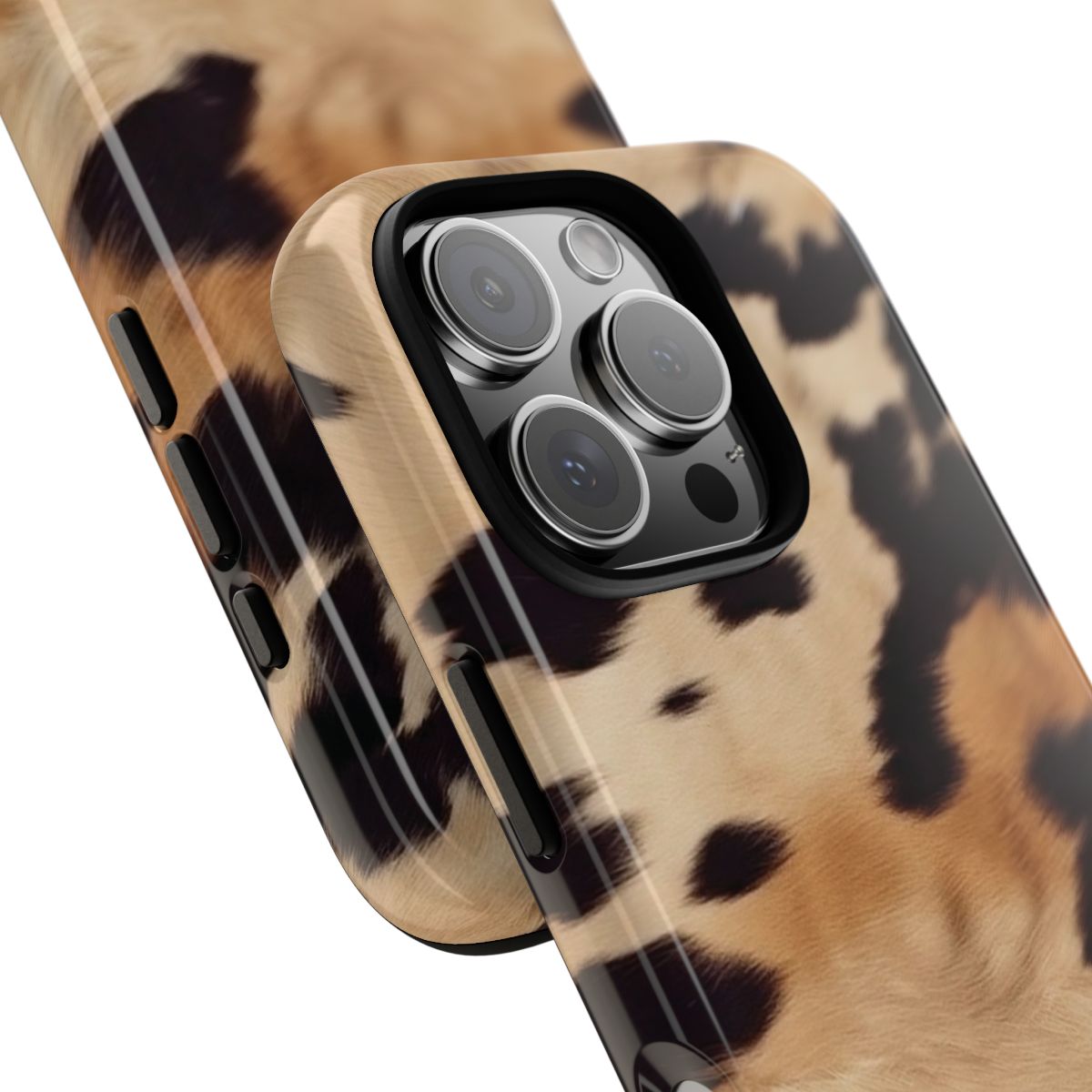Tan Cow Print Phone Case