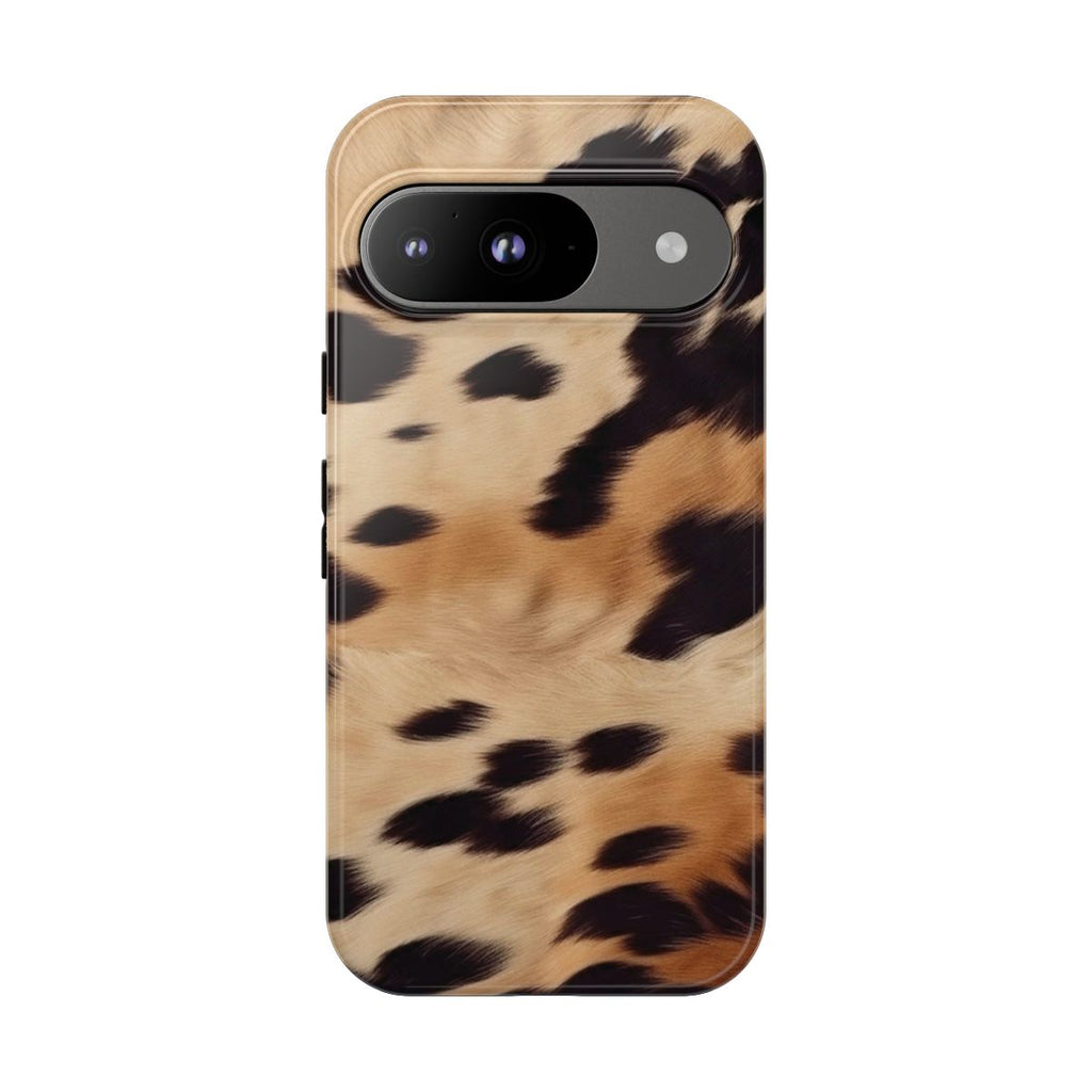 Tan Cow Print Phone Case