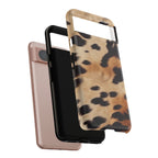 Tan Cow Print Phone Case