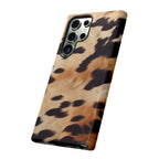 Tan Cow Print Phone Case