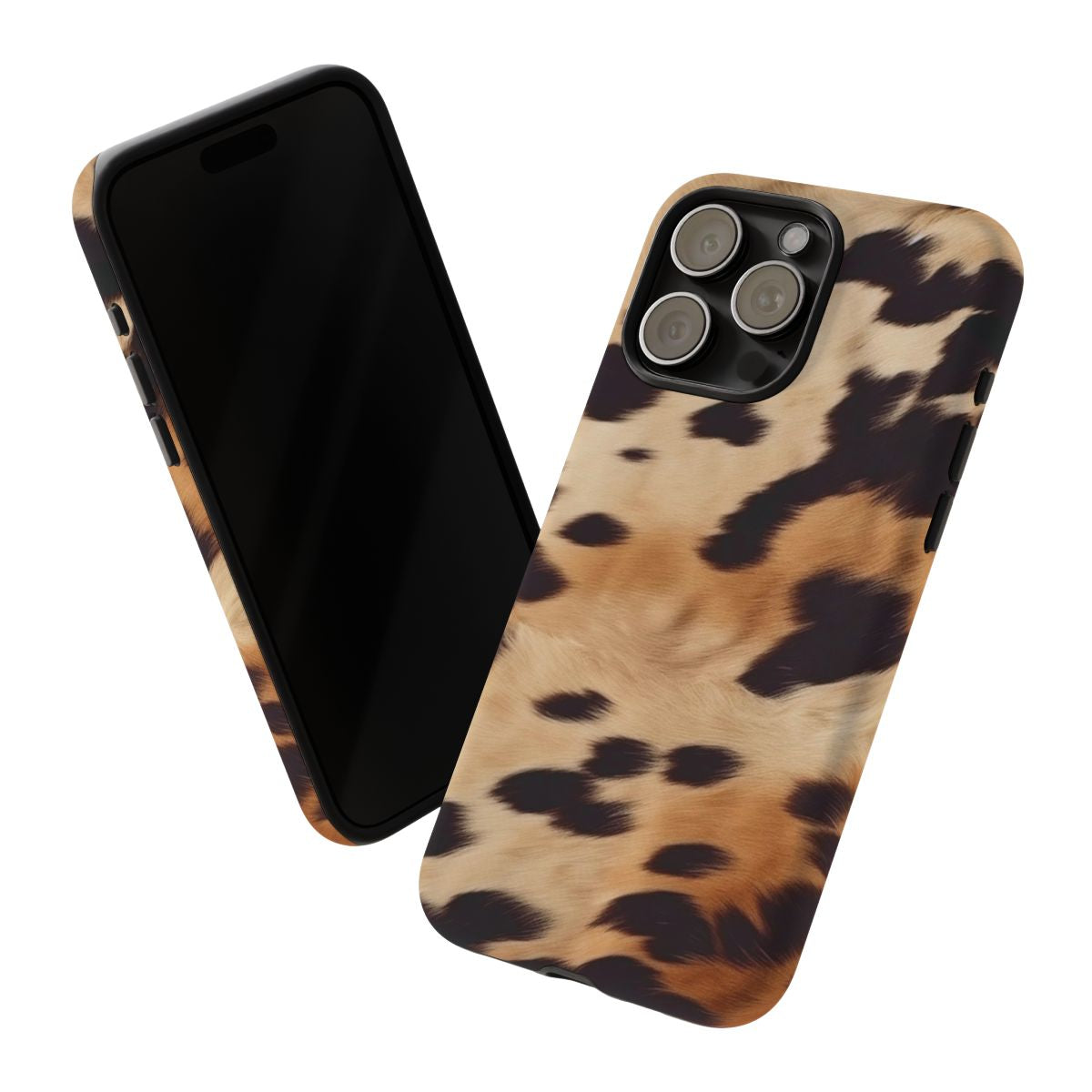 Tan Cow Print Phone Case