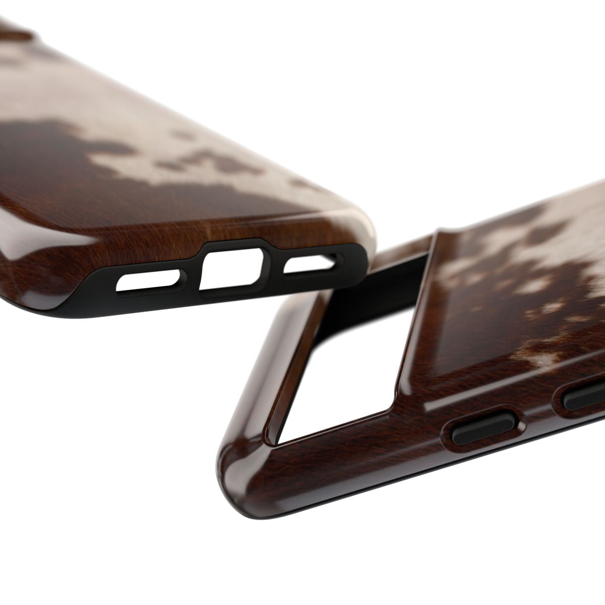 Cream Cow Print Phone Case