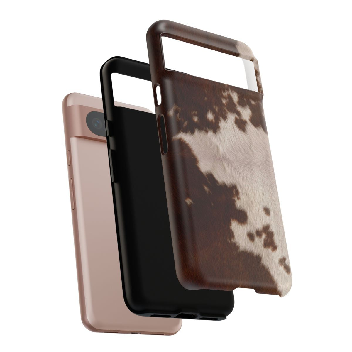 Cream Cow Print Phone Case