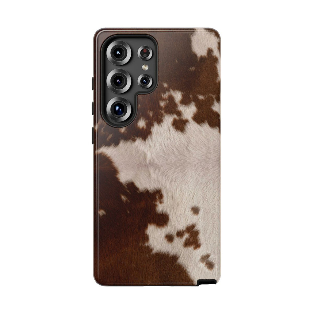 Cream Cow Print Phone Case