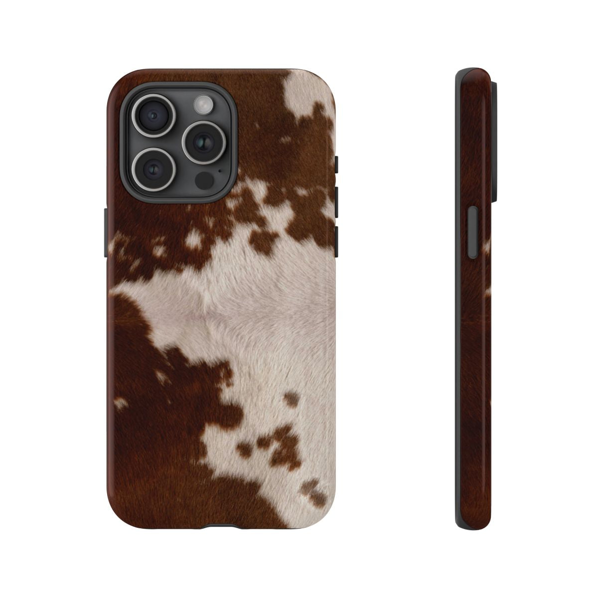 Cream Cow Print Phone Case