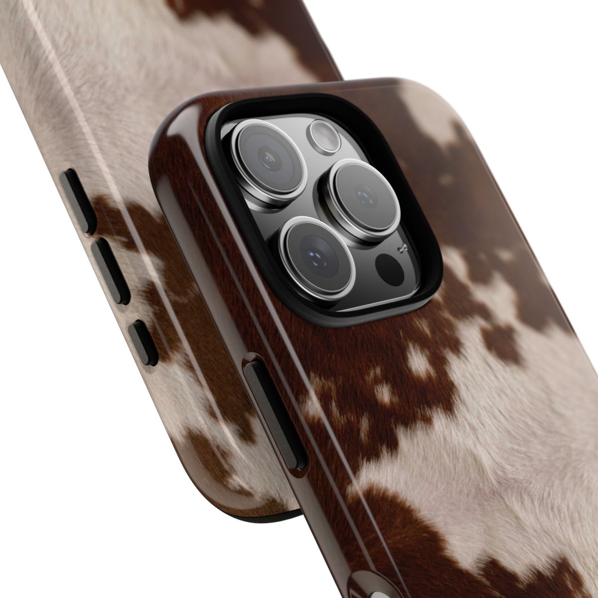 Cream Cow Print Phone Case