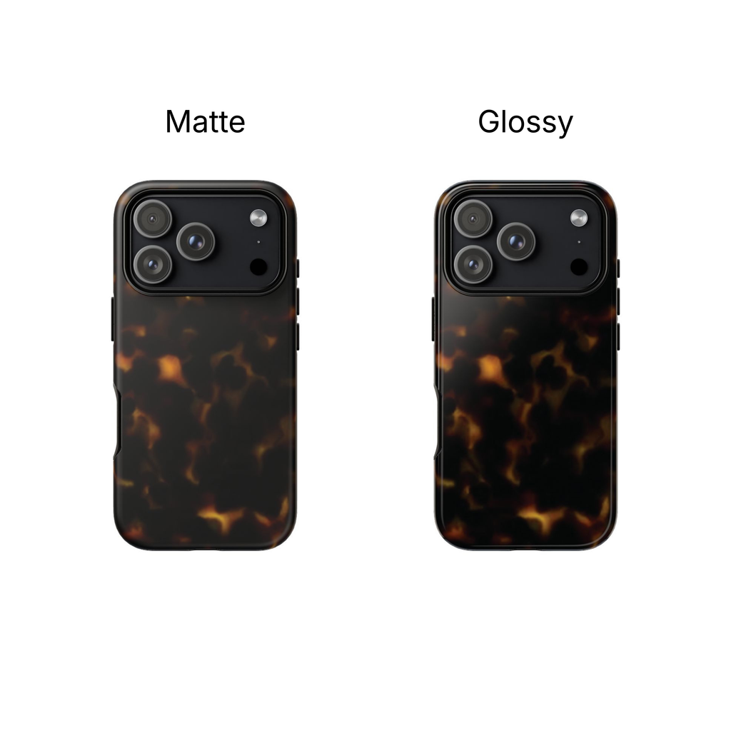 Dark Tortoise Shell Phone Case