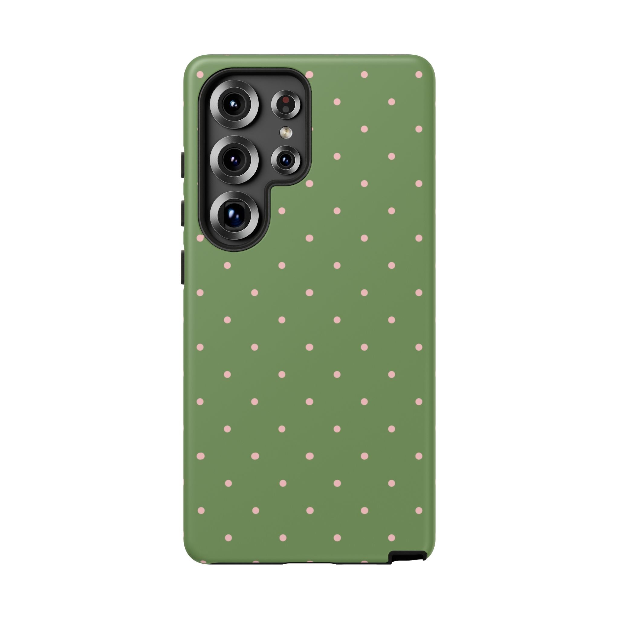 Matcha Green & Pink Polka Dot Phone Case