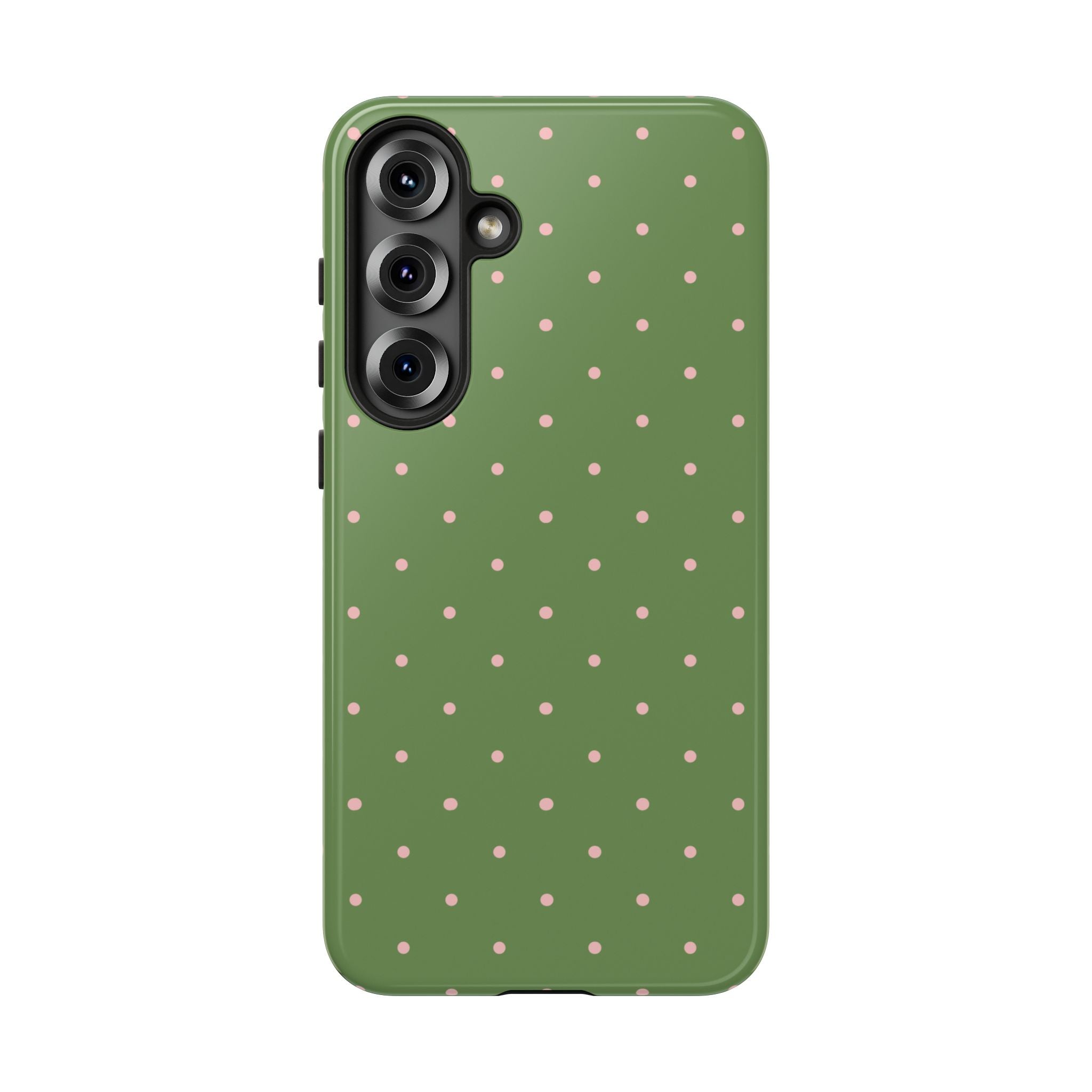 Matcha Green & Pink Polka Dot Phone Case