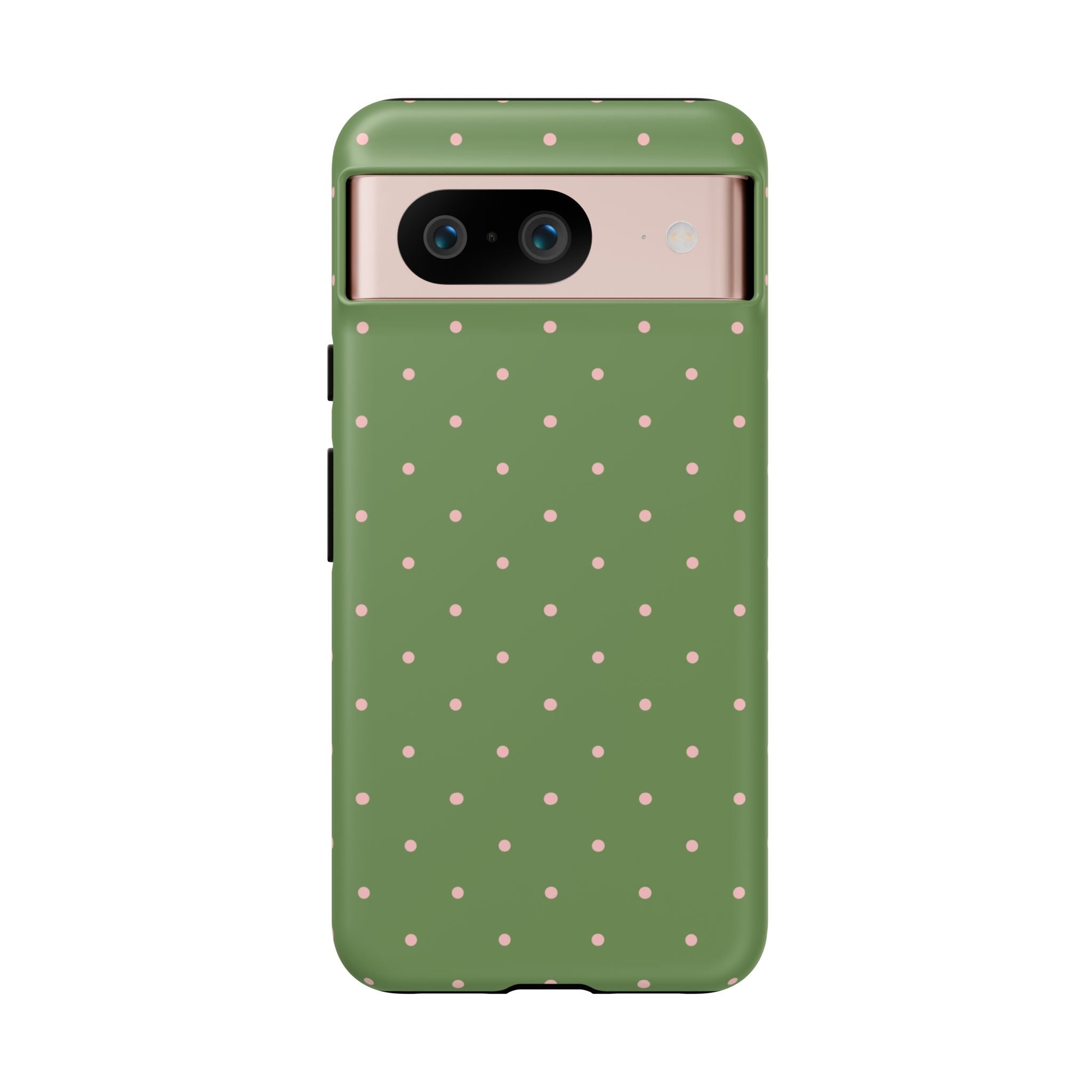 Matcha Green & Pink Polka Dot Phone Case