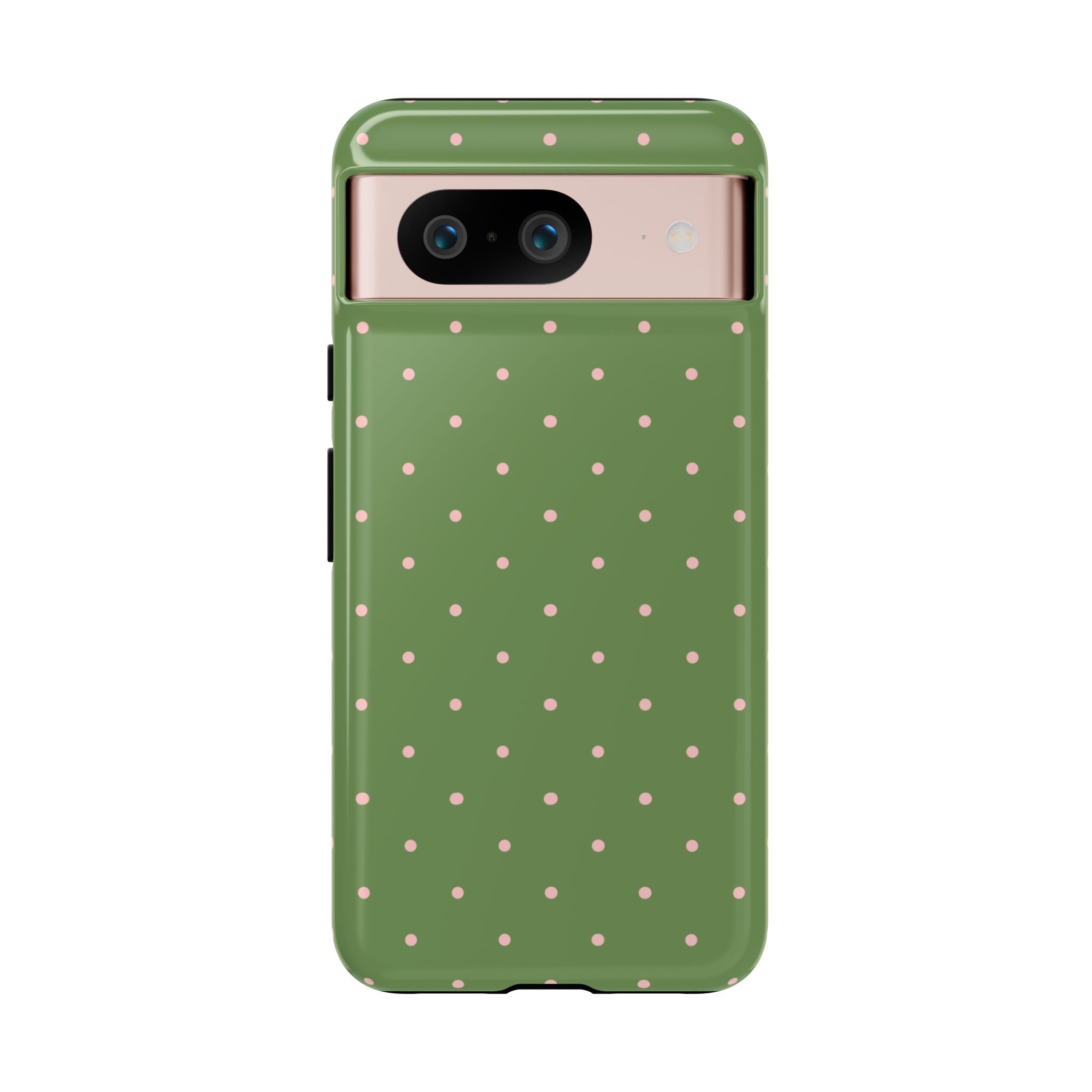 Matcha Green & Pink Polka Dot Phone Case