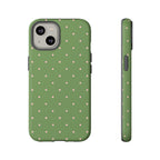 Matcha Green & Pink Polka Dot Phone Case