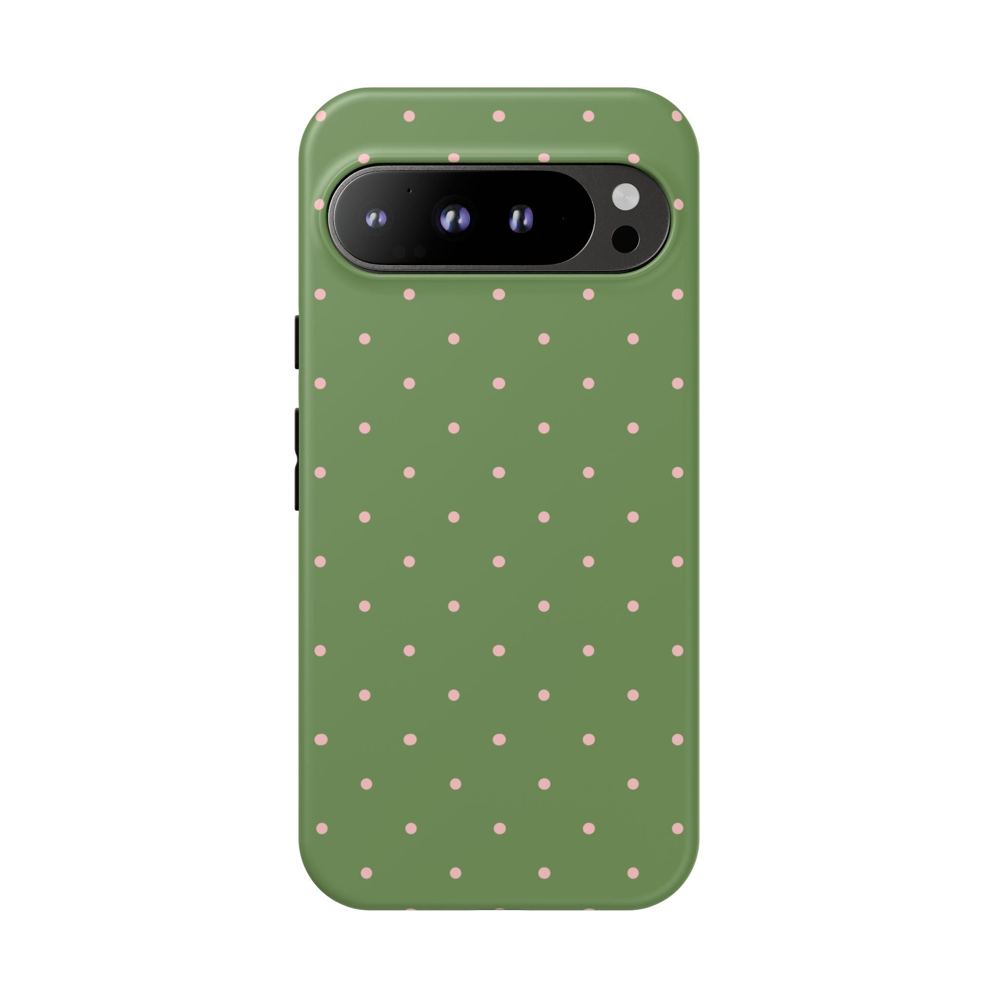 Matcha Green & Pink Polka Dot Phone Case
