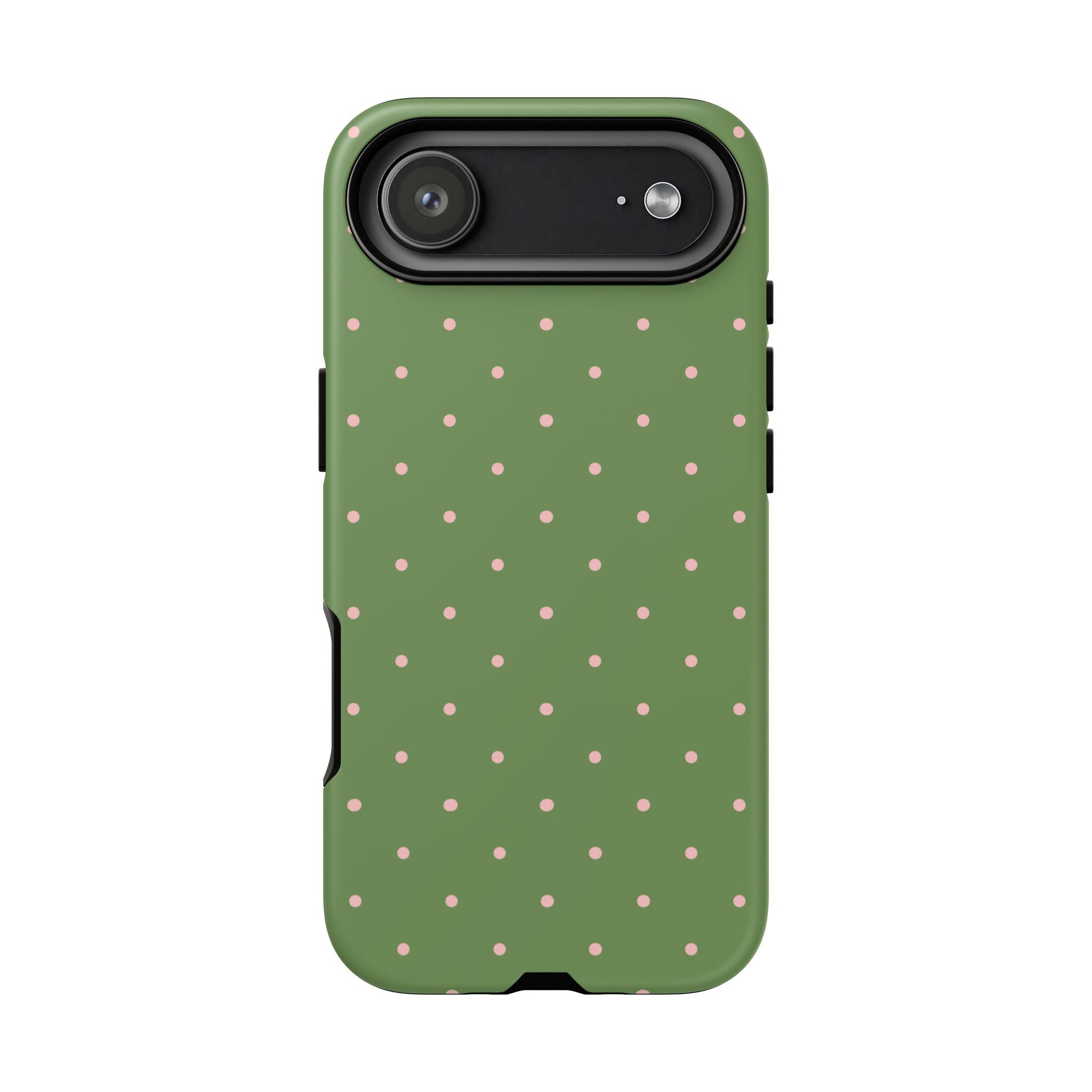 Matcha Green & Pink Polka Dot Phone Case